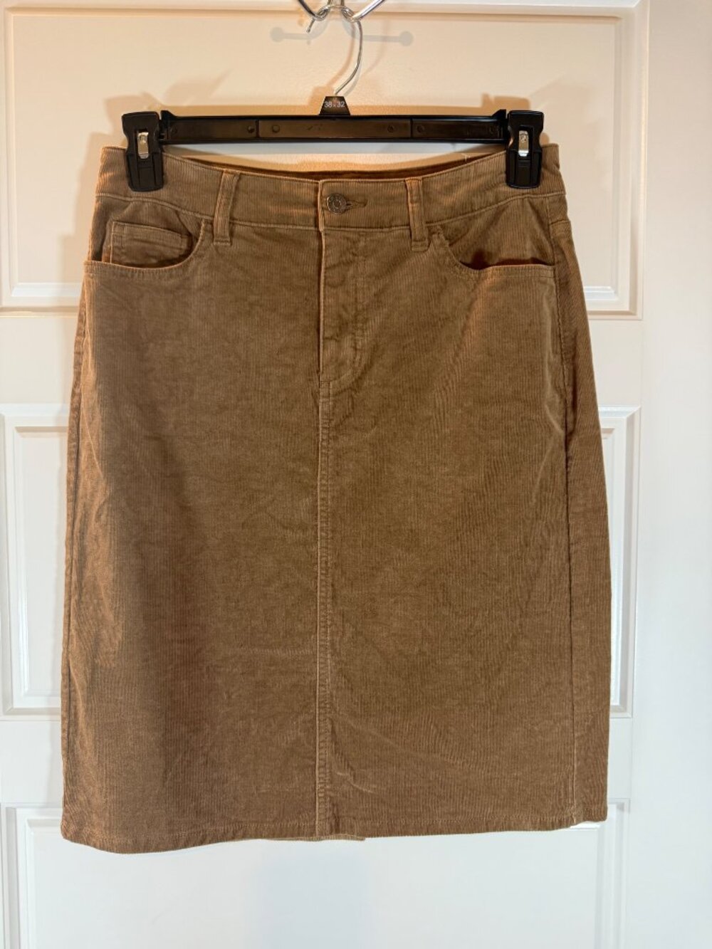 Vintage Chaps Corduroy Skirt Size 8 Brown